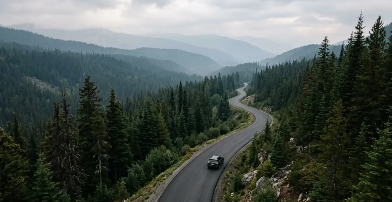 Roadtrip durch abgelegene Natur ohne Handyempfang als Burnout-Prävention